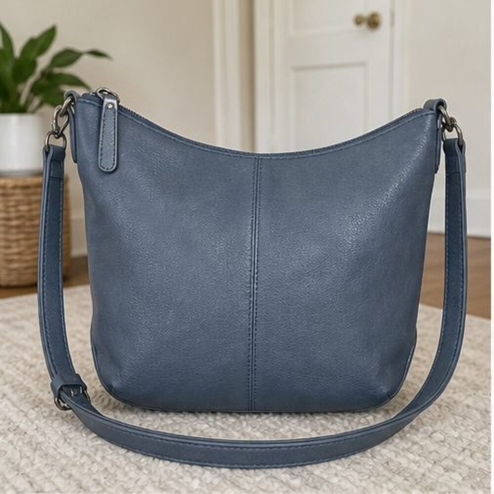 Ivory Pebbled Crossbody Bag